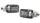 Semnalizator Highsider Picco LED, corp negru, dispersor transparent, spate (pereche)