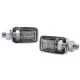 Semnalizator Highsider Picco LED, corp negru, dispersor transparent, spate (pereche)