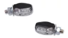 Semnalizator Highsider Picco LED, corp negru, dispersor transparent, spate (pereche)