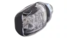 Semnalizator Highsider Picco LED, corp negru, dispersor transparent, spate (pereche)