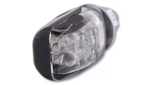 Semnalizator Highsider Picco LED, corp negru, dispersor transparent, spate (pereche)