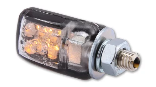 Semnalizator Highsider Picco LED, corp negru, dispersor transparent, spate (pereche)
