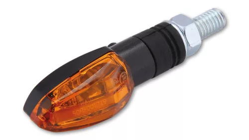 Semnalizator Highsider Lizzard cu bec, corp negru, dispersor portocaliu, față și spate (pereche)