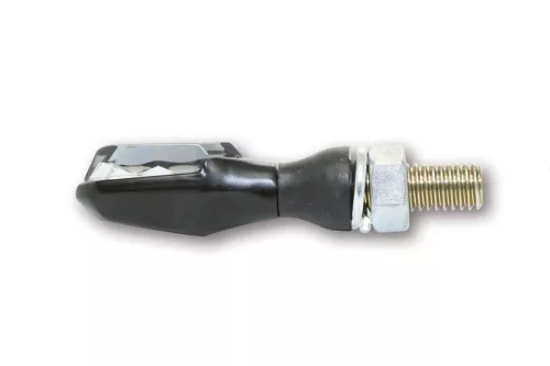 Semnalizator Highsider Sonic-X2 LED, corp negru, dispersor fumuriu, față și spate (pereche)