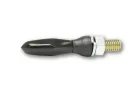 Semnalizator Highsider Sonic-X2 LED, corp negru, dispersor fumuriu, față și spate (pereche)