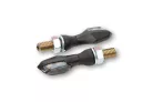 Semnalizator Highsider Sonic-X2 LED, corp negru, dispersor fumuriu, față și spate (pereche)
