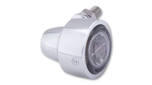 Semnalizator Highsider Classic-X1 LED, corp argintiu, dispersor fumuriu, față și spate (pereche)