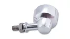 Semnalizator Highsider Classic-X1 LED, corp argintiu, dispersor fumuriu, față și spate (pereche)