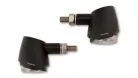 Semnalizator Highsider Akron-X mini LED, corp negru, dispersor fumuriu, față și spate (pereche)