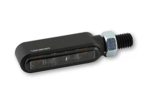 Semnalizator Highsider Bronx LED, negru/fumuriu, omologat E (pereche)