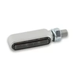   Semnalizator Highsider Bronx LED, argintiu/fumuriu, omologat E (pereche)