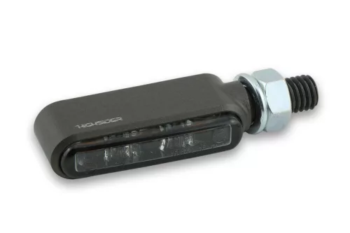 Semnalizator Highsider Bronx LED, titan/fumuriu, omologat E (pereche)