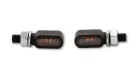Semnalizator Highsider Stealth-XS Bronx LED, negru mat, dispersor fumuriu (pereche)