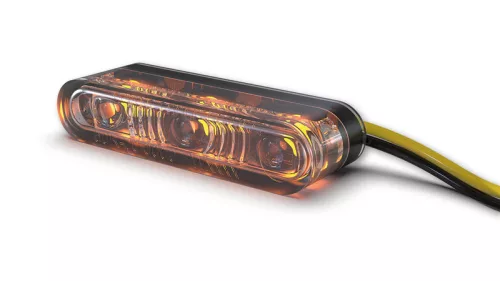Semnalizator Highsider Star-MX1 Pro LED, corp negru, dispersor fumuriu, față și spate (pereche)