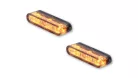 Semnalizator Highsider Star-MX1 Pro LED, corp negru, dispersor fumuriu, față și spate (pereche)