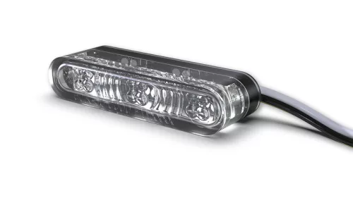 Semnalizator Highsider Star-MX1 Pro modul LED cu lumină de poziție 2 în 1, negru/fumuriu, omologat E (pereche)