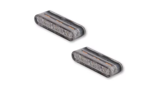 Semnalizator Highsider Star-MX1 Pro modul LED cu lumină de poziție 2 în 1, negru/fumuriu, omologat E (pereche)