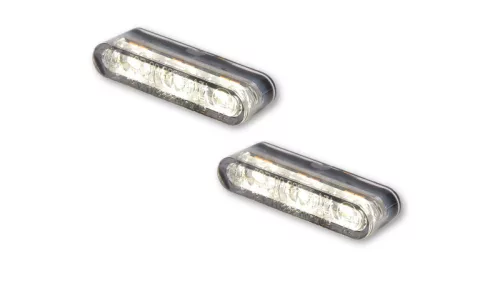 Semnalizator Highsider Star-MX1 Pro modul LED cu lumină de poziție 2 în 1, negru/fumuriu, omologat E (pereche)