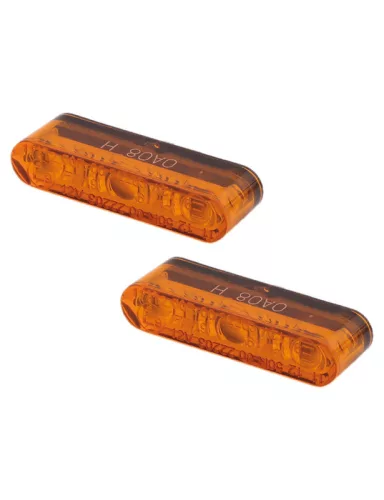 Semnalizator Highsider Star-MX1 Pro LED, corp negru, dispersor portocaliu, față și spate (pereche)