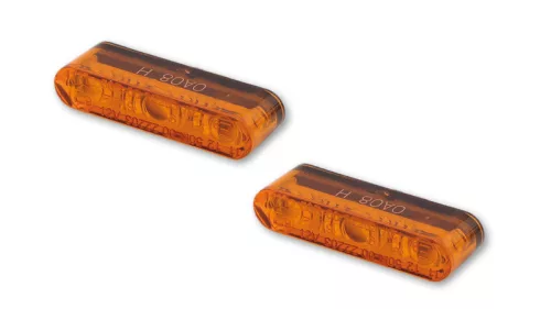 Semnalizator Highsider Star-MX1 Pro LED, corp negru, dispersor portocaliu, față și spate (pereche)