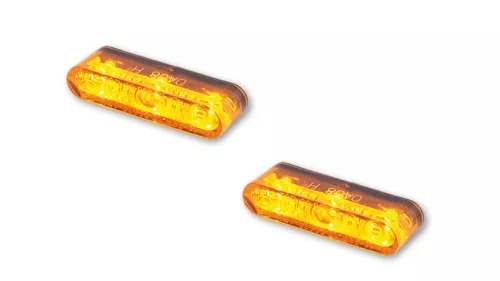 Semnalizator Highsider Star-MX1 Pro LED, corp negru, dispersor portocaliu, față și spate (pereche)