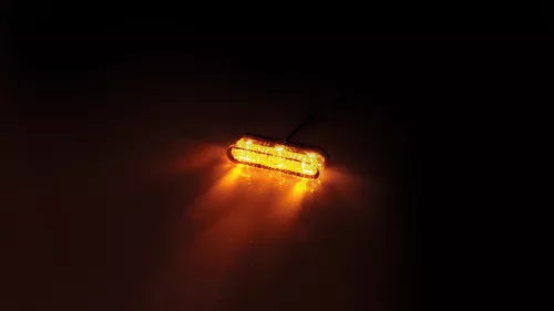 Semnalizator Highsider Star-MX1 Pro LED, corp negru, dispersor portocaliu, față și spate (pereche)