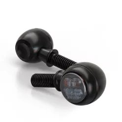   Semnalizator Highsider Circula-S LED cu lumină de poziție 2 în 1, negru mat, dispersor fumuriu (pereche)