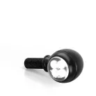 Semnalizator Highsider Circula-S LED cu lumină de poziție 2 în 1, negru mat, dispersor fumuriu (pereche)