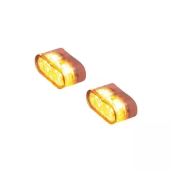   Semnalizator Highsider Little Star-MX Pro modul LED, corp negru, dispersor fumuriu, față și spate (pereche)