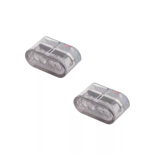 Semnalizator Highsider Little Star-MX Pro modul LED, corp negru, dispersor fumuriu, față și spate (pereche)