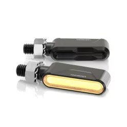   Semnalizator Highsider Ventura-Trek LED, negru mat, dispersor fumuriu (pereche)