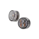 Semnalizator Highsider Module Sixteen LED cu lumină de poziție 2 în 1, dispersor fumuriu, omologat E (pereche)