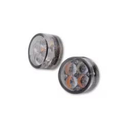   Semnalizator Highsider Module Sixteen LED cu lumină de poziție 2 în 1, dispersor fumuriu, omologat E (pereche)