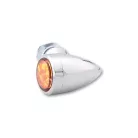 Semnalizator Highsider Sixteen-Bullet LED, corp crom, dispersor fumuriu, față și spate (pereche)