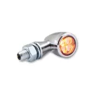 Semnalizator Highsider Sixteen-Bullet LED, corp crom, dispersor fumuriu, față și spate (pereche)