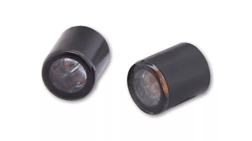 Semnalizator Highsider Proton modul LED cu lumină de poziție 2 în 1, negru/fumuriu, omologat E (pereche)