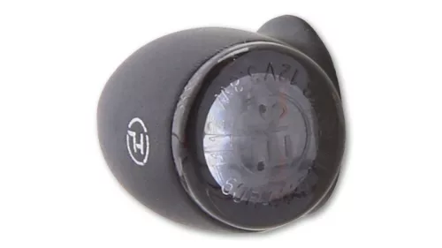 Semnalizator Highsider Proton Two LED, corp negru, dispersor fumuriu, față și spate (pereche)