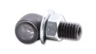 Semnalizator Highsider Proton Two LED cu lumină de poziție 2 în 1, negru/fumuriu, omologat E (pereche)