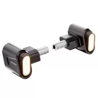 Semnalizator Highsider Victory-Ultra LED, negru mat, dispersor fumuriu (pereche)