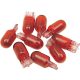 Bulb Red 5W T10 10Pk