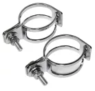 Colier semnalizator Highsider din două bucăți, pentru țeavă 39-42 mm, crom (pereche)