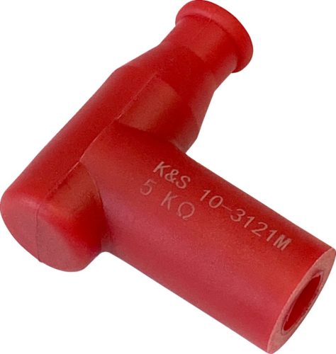 K&S Technologies Cap Spark Plug T Type Red 10-3121M