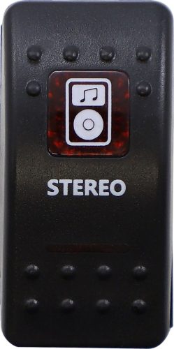 Switch Rocker Stereo-Red