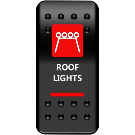 SWITCH ROCKER ROOF LT-RED