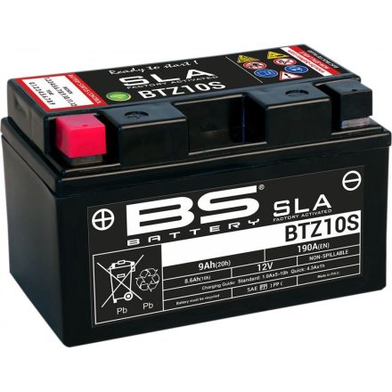 Baterie Acumulator Bs-Battery Btz10S (YTZ10S) Sla 12V 8.6Ah Cca-190
