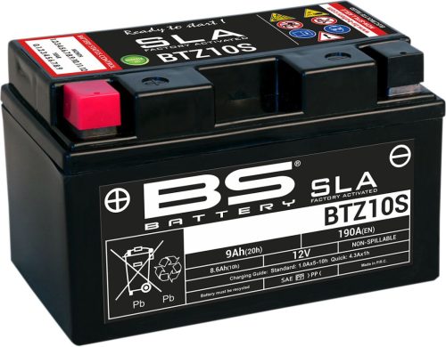 Baterie Acumulator Bs-Battery Btz10S (YTZ10S) Sla 12V 8.6Ah Cca-190