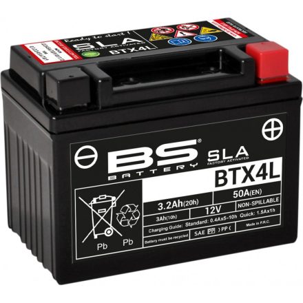 Baterie Acumulator Bs Btx4L Sla 12V 4Ah Cca-50A