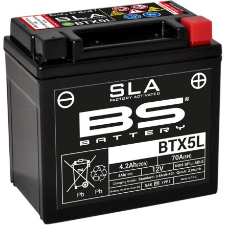 Baterie Acumulator Bs Btx5L Sla 12V 4Ah Cca-70A