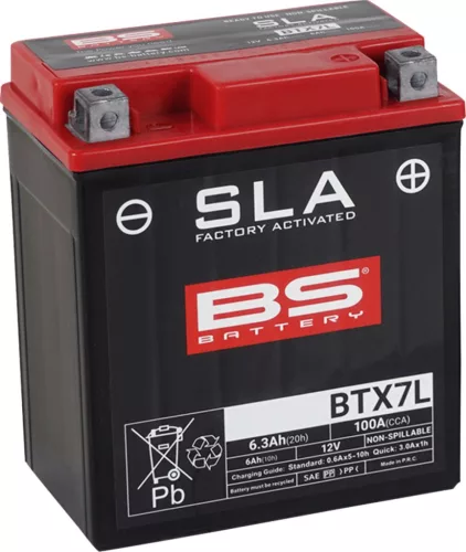 Baterie Acumulator Bs-Battery Btx7L (YTX7L-BS) Sla 12V 6Ah 100A