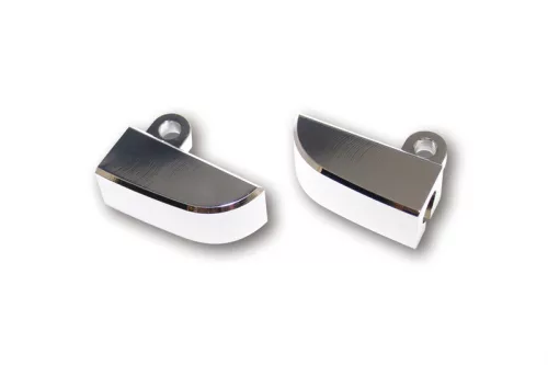 Suport semnalizator Highsider CNC aluminiu pentru filet M8, crom (pereche)